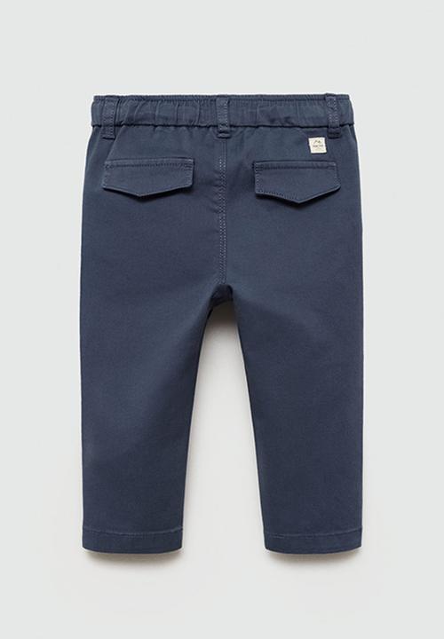 MANGO - Trousers cord7 - medium blue