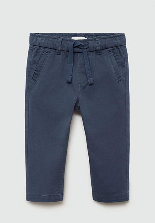 MANGO - Trousers cord7 - medium blue
