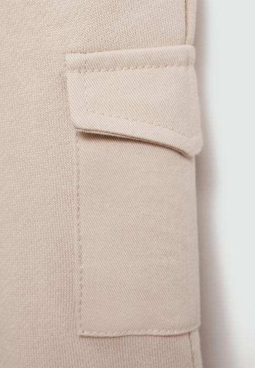 MANGO - Trousers cargob7 - light pastel brown