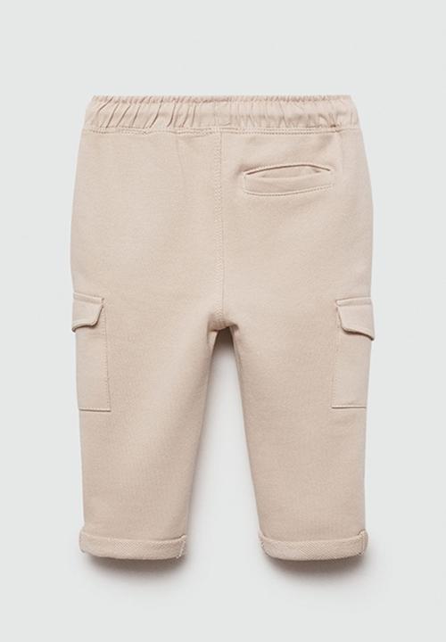 MANGO - Trousers cargob7 - light pastel brown