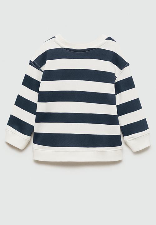MANGO - Sweatshirt stripeb7 - navy