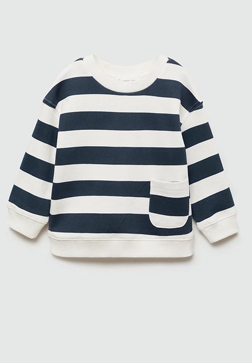 MANGO - Sweatshirt stripeb7 - navy