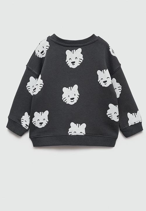 MANGO - Sweatshirt tiger - charcoal