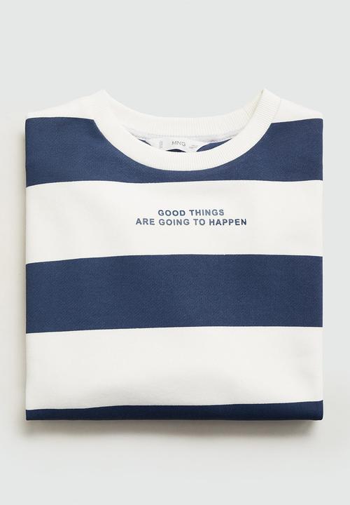 MANGO - Sweatshirt stripes7 - navy
