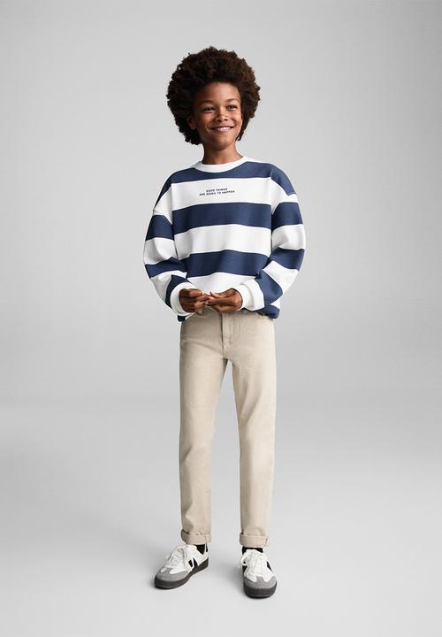 MANGO - Sweatshirt stripes7 - navy