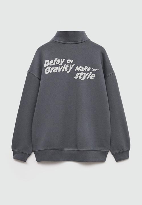 MANGO - Sweatshirt skate - charcoal