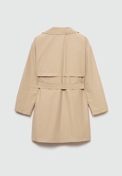 MANGO - Trench coat gina - light pastel gray