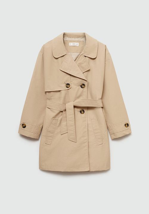MANGO - Trench coat gina - light pastel gray