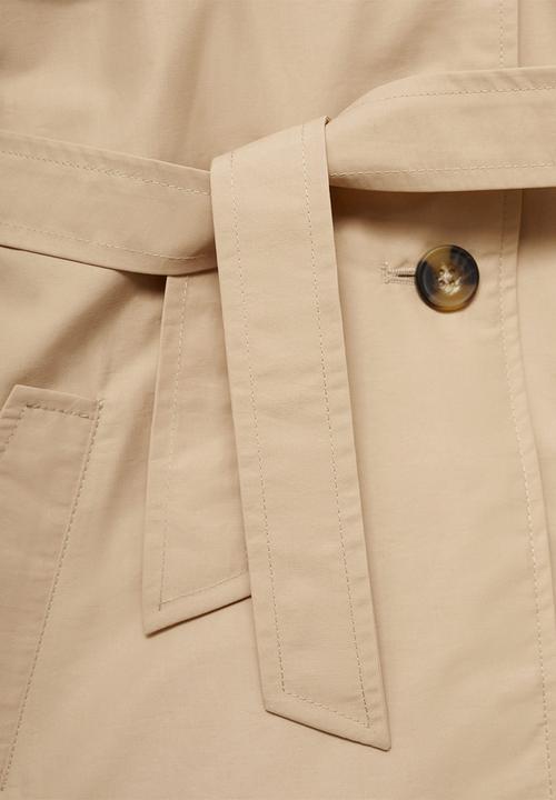 MANGO - Trench coat gina - light pastel gray