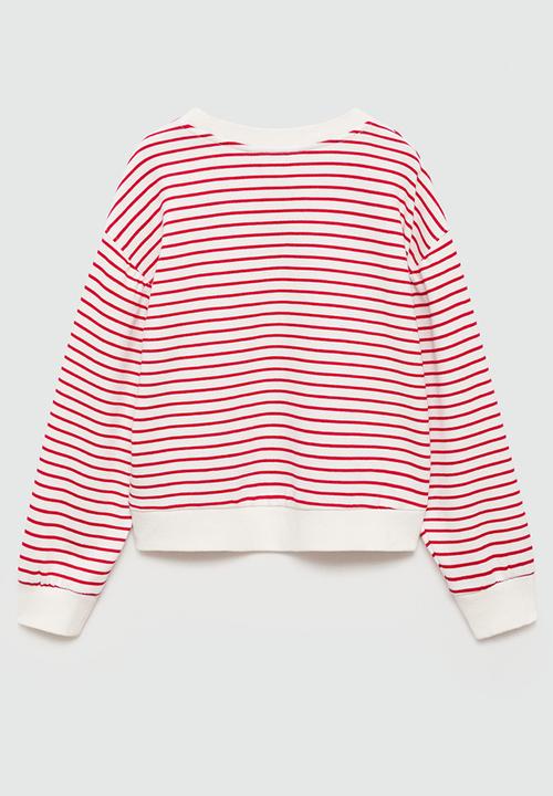 MANGO - Sweatshirt rouge - natural