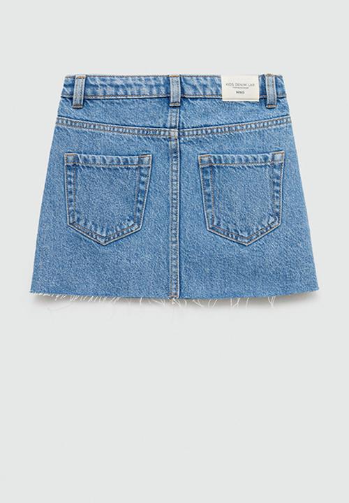 MANGO - Skirt stella - open blue