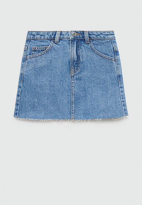 MANGO - Skirt stella - open blue