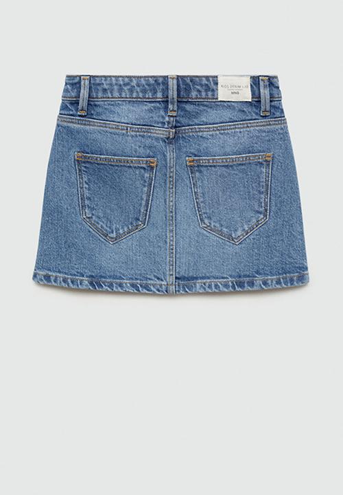 MANGO - Skirt lily - open blue