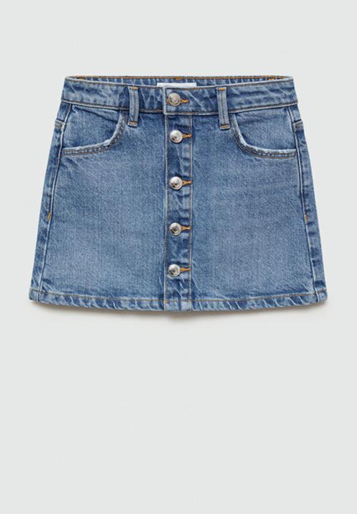 MANGO - Skirt lily - open blue
