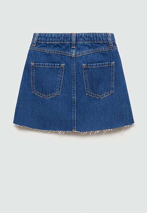 MANGO - Skirt paola - open blue