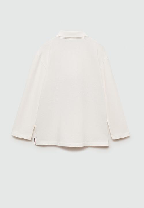 MANGO - Polo shirt central - natural