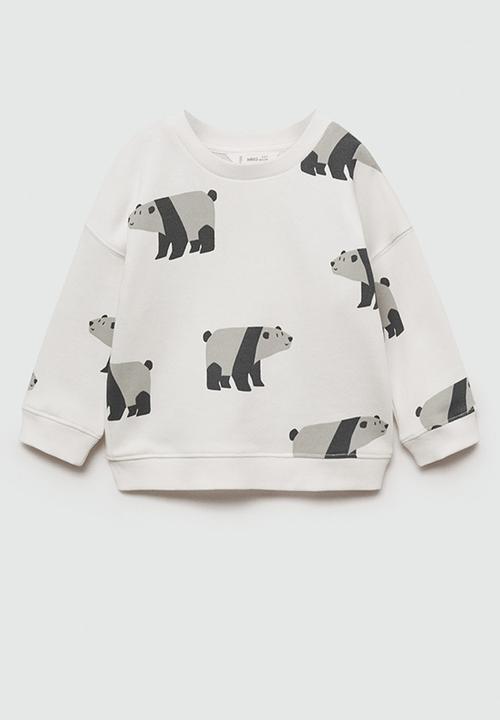 MANGO - Sweatshirt bear - natural