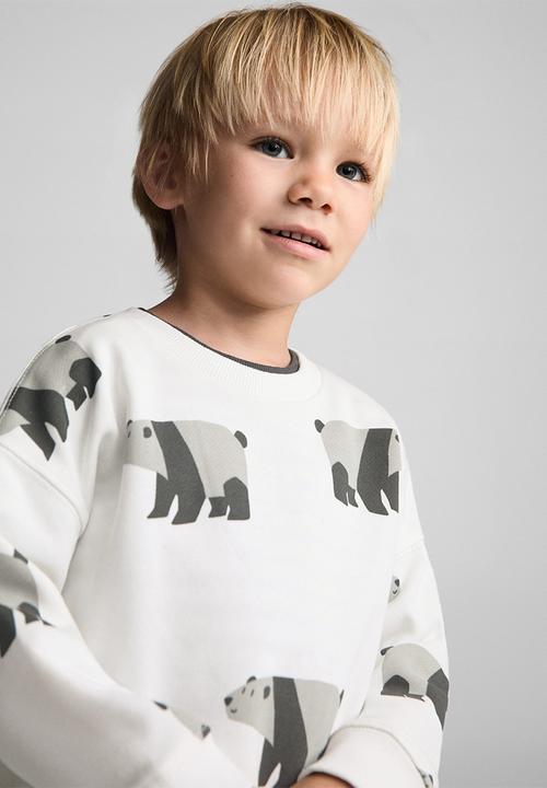 MANGO - Sweatshirt bear - natural