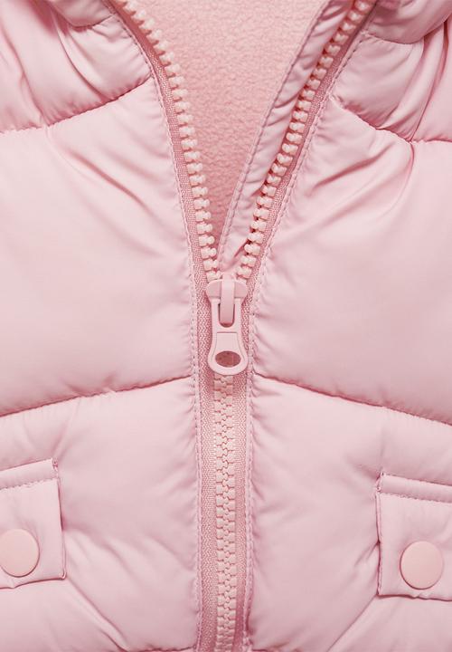 MANGO - Waistcoat roche - light/pastel pink