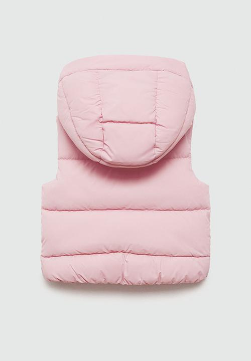 MANGO - Waistcoat roche - light/pastel pink