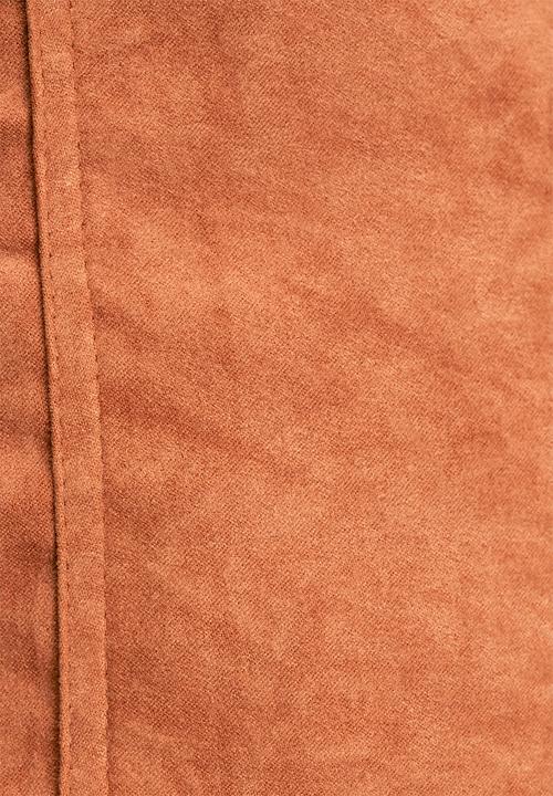 Neon Rose - Pocket faux suede skirt 