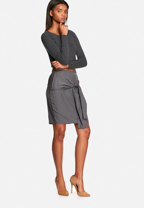Neon Rose - Drape knit skirt