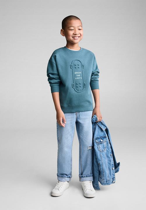 MANGO - Sweatshirt break - dark blue
