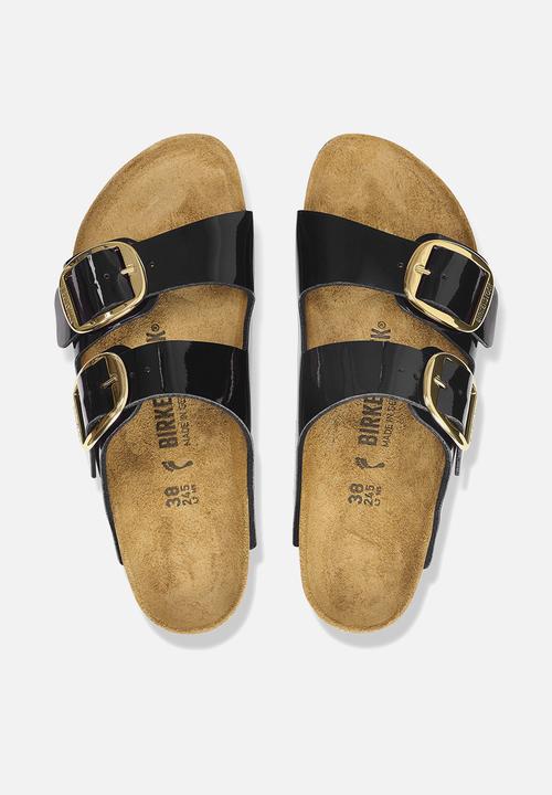 Birkenstock - Arizona platform narrow - black & gold 