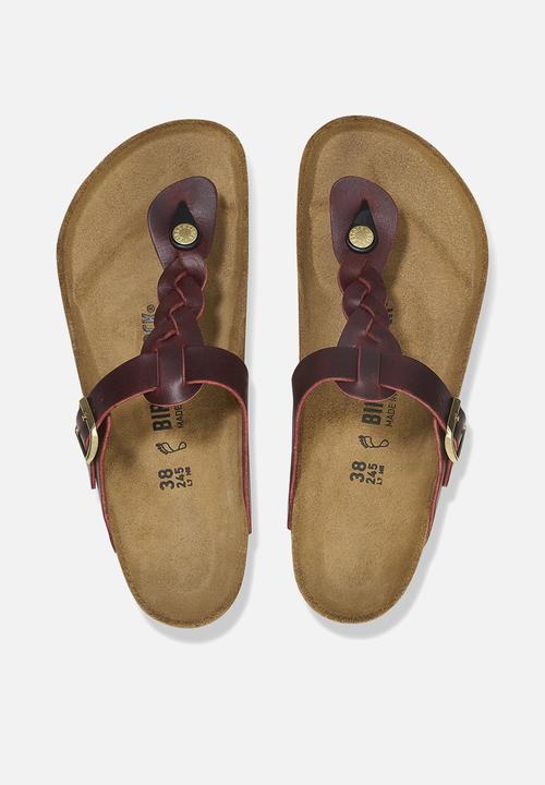 Birkenstock - Gizeh leather regualr - zinfadel