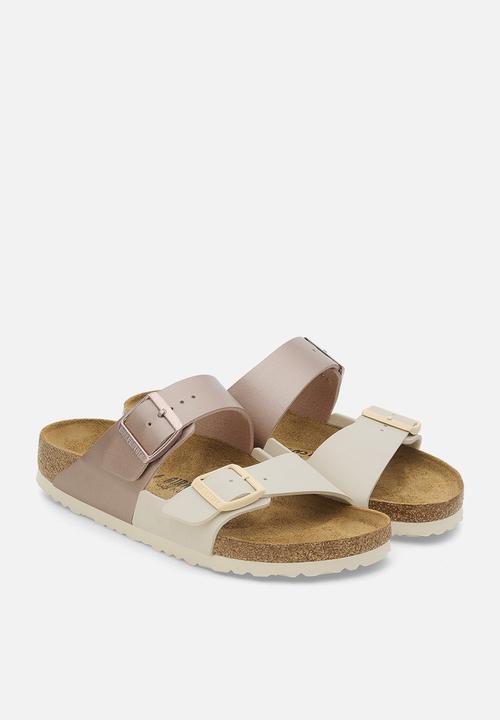 Birkenstock - Arizona split narrow - eggshell/metallic copper