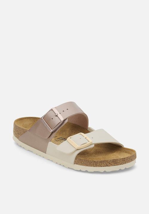 Birkenstock - Arizona split narrow - eggshell/metallic copper