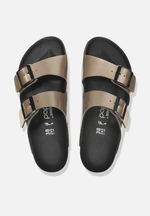 Birkenstock - Arizona platform narrow - metallic taupe