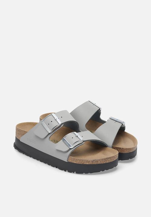 Birkenstock - Arizona platoform vegan narrow - stone coin