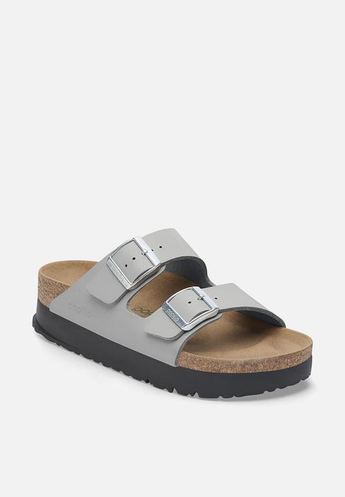 Birkenstock - Arizona platoform vegan narrow - stone coin