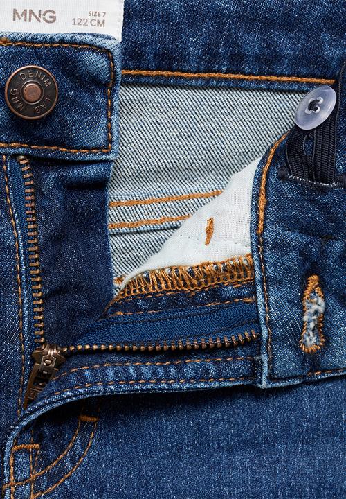MANGO - Jeans slim - open blue
