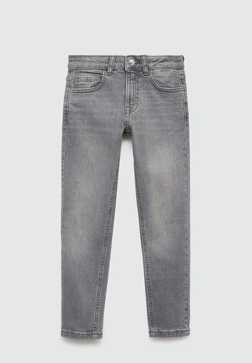 MANGO - Jeans slim - open gray