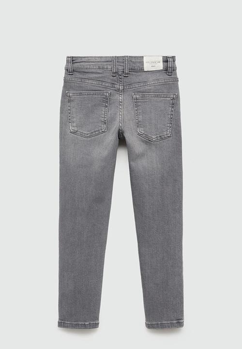 MANGO - Jeans slim - open gray