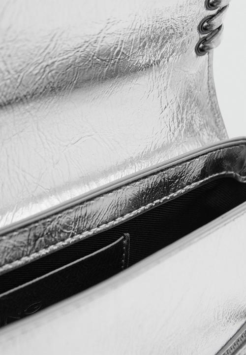 MANGO - Shoulder bag valentin - silver
