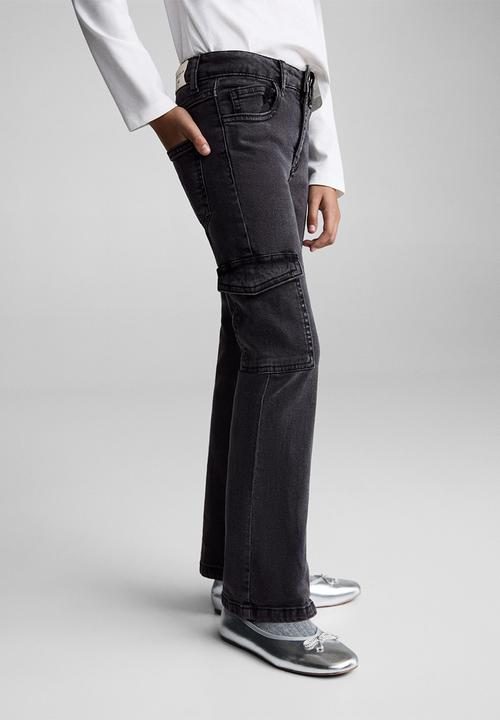 MANGO - Jeans cargo7 - charcoal