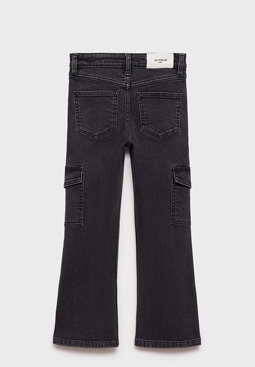 MANGO - Jeans cargo7 - charcoal