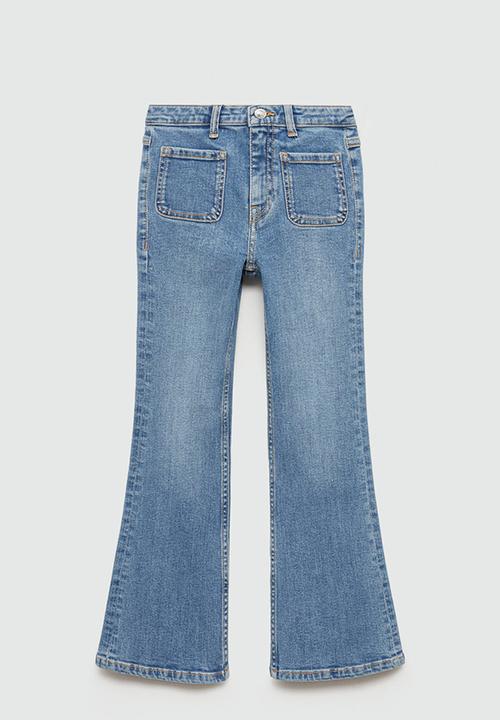 MANGO - Jeans flare7 - open blue