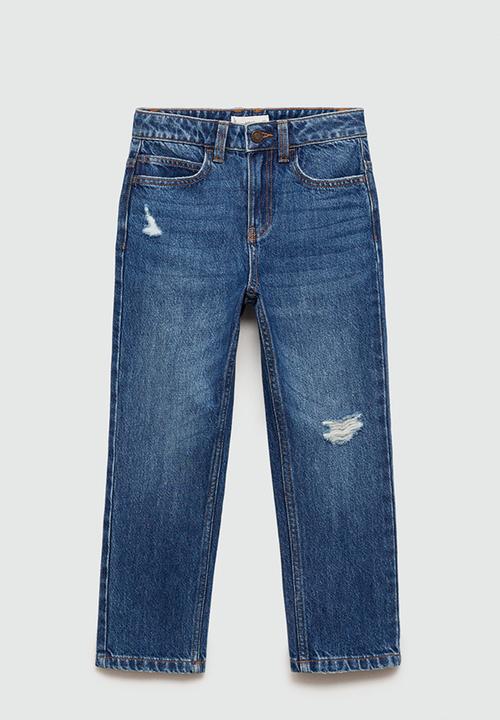 MANGO - Jeans dad - open blue