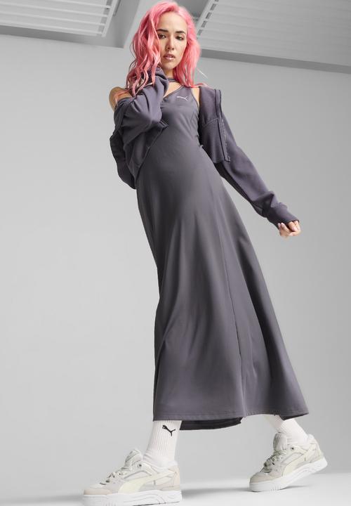PUMA - Dare To Gym2K Maxi Dress - Galactic Gray