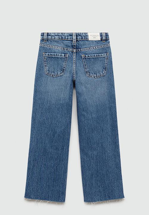 MANGO - Jeans wide7 - open blue