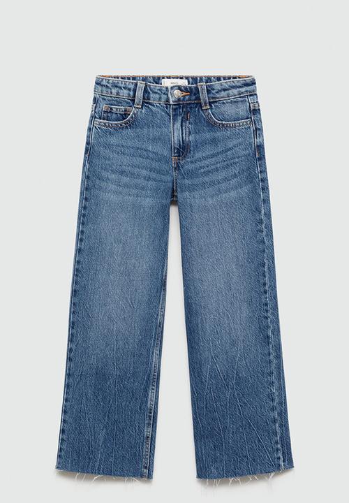 MANGO - Jeans wide7 - open blue