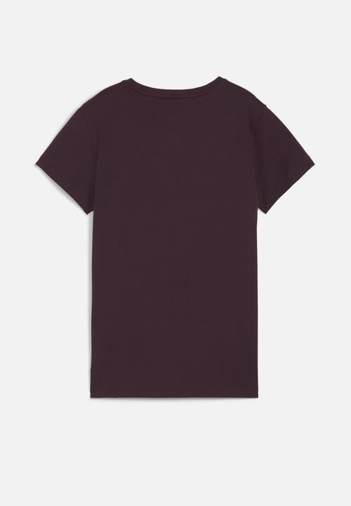 PUMA - Plus Ess+ Metallic Logo Tee - Midnight Plum