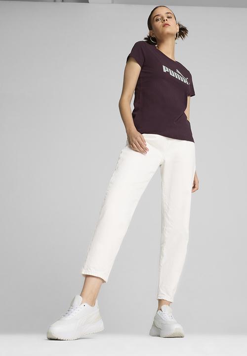 PUMA - Plus Ess+ Metallic Logo Tee - Midnight Plum