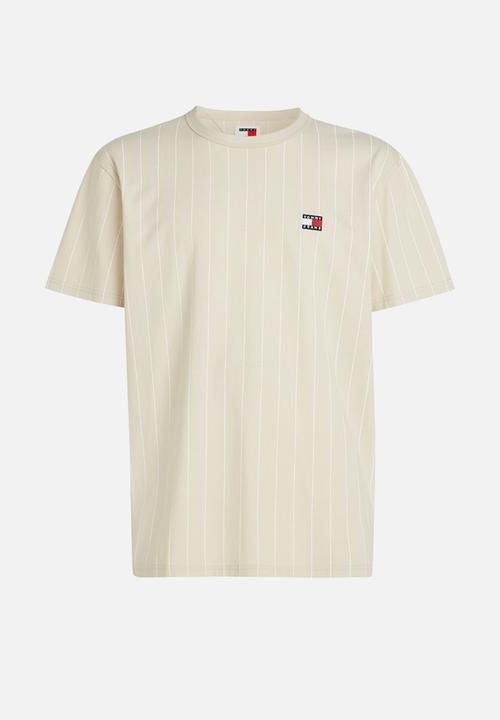 Tommy Hilfiger - Tjm reg vertical stripe tee ext - Newsprint