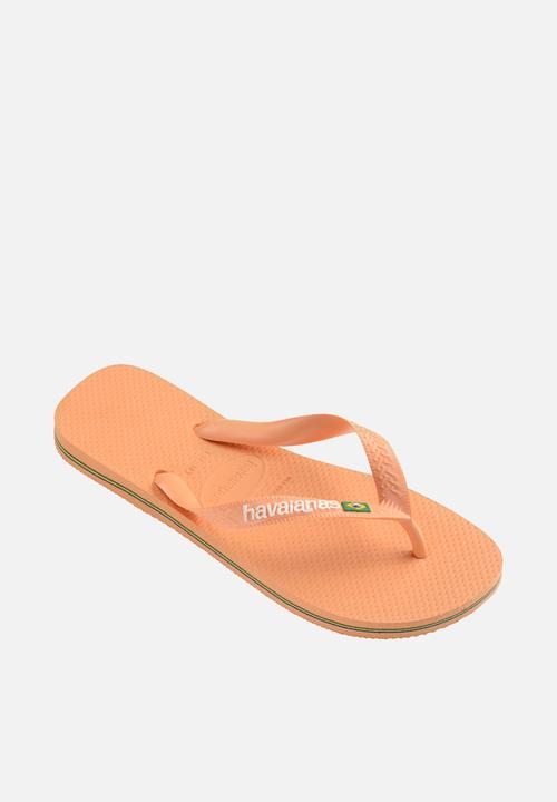 Havaianas - Brazil logo - peach