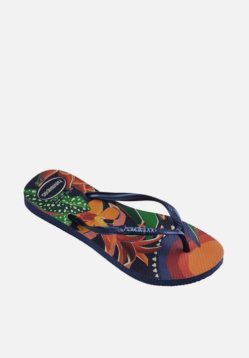 Havaianas - Slim tropical - navy blue
